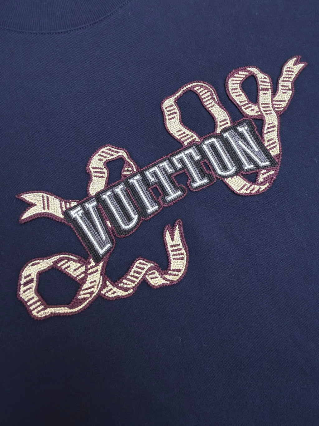 LV Pearl Yarn Patchwork Sweatshirt