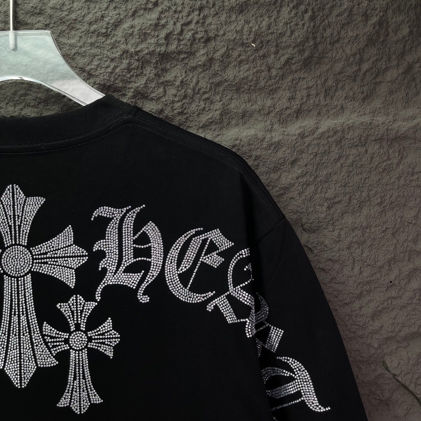 Chrome Hearts Rhinestone Short-Sleeve T-Shirt