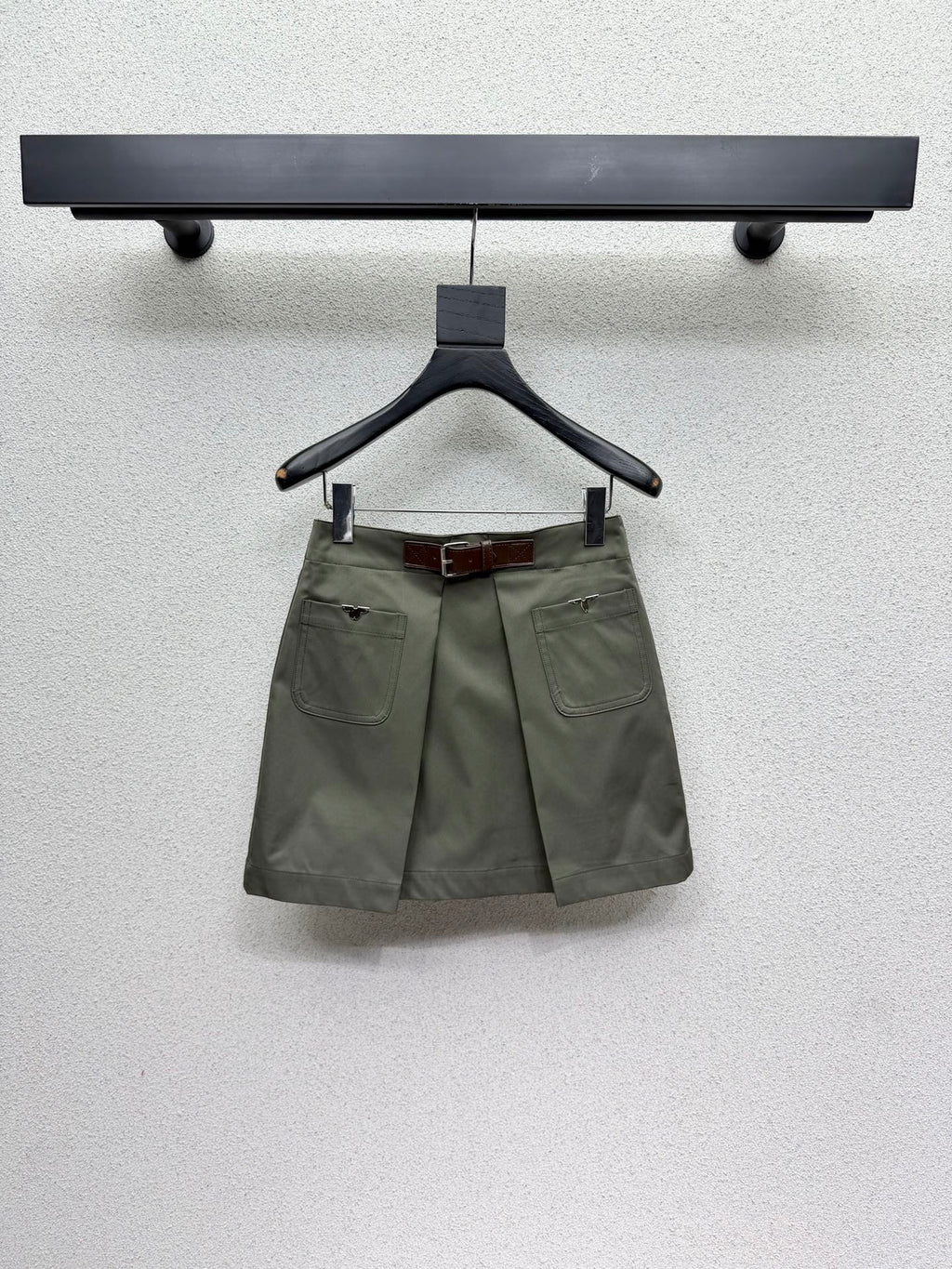 LV Military Green Mid Skirt - Women's