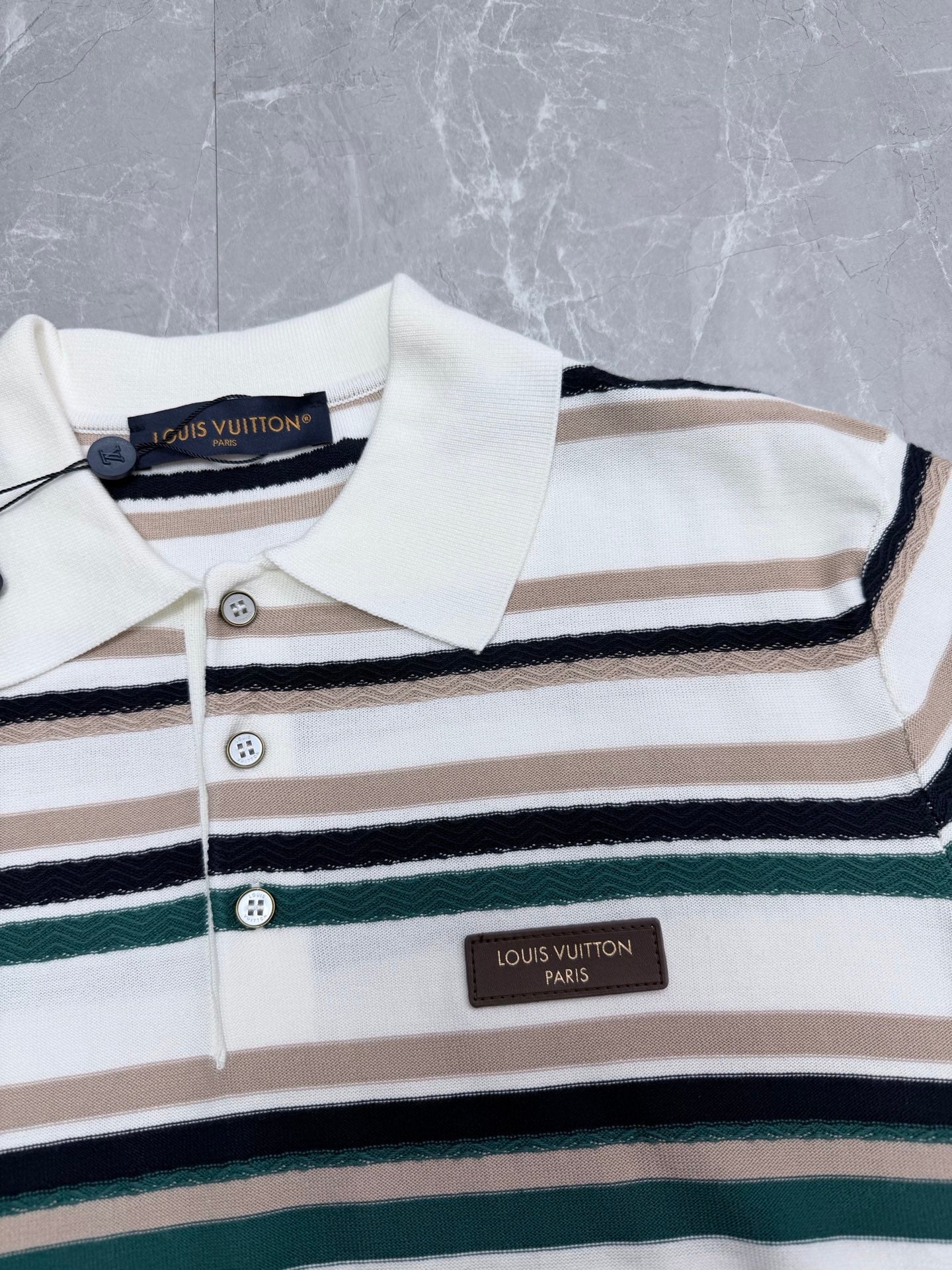 LV Striped Polo Shirt