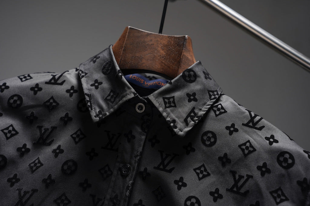 LV Jacquard All-over Logo Shirt/ Jacket