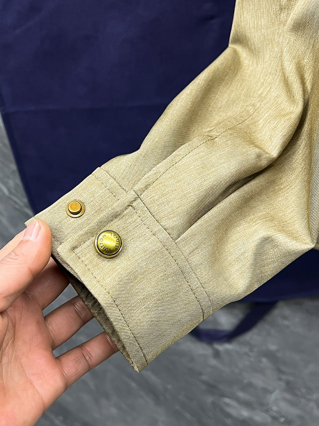 LV Mulberry Silk Acetate Embossed Jacket