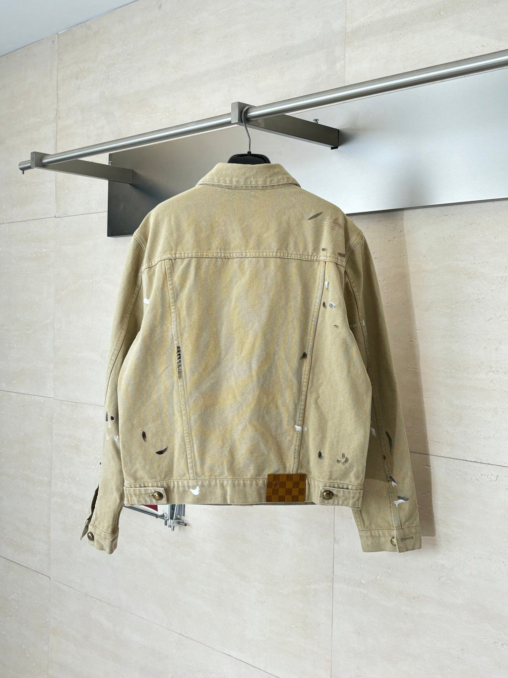 LV Distressed Workwear Denim Jacket