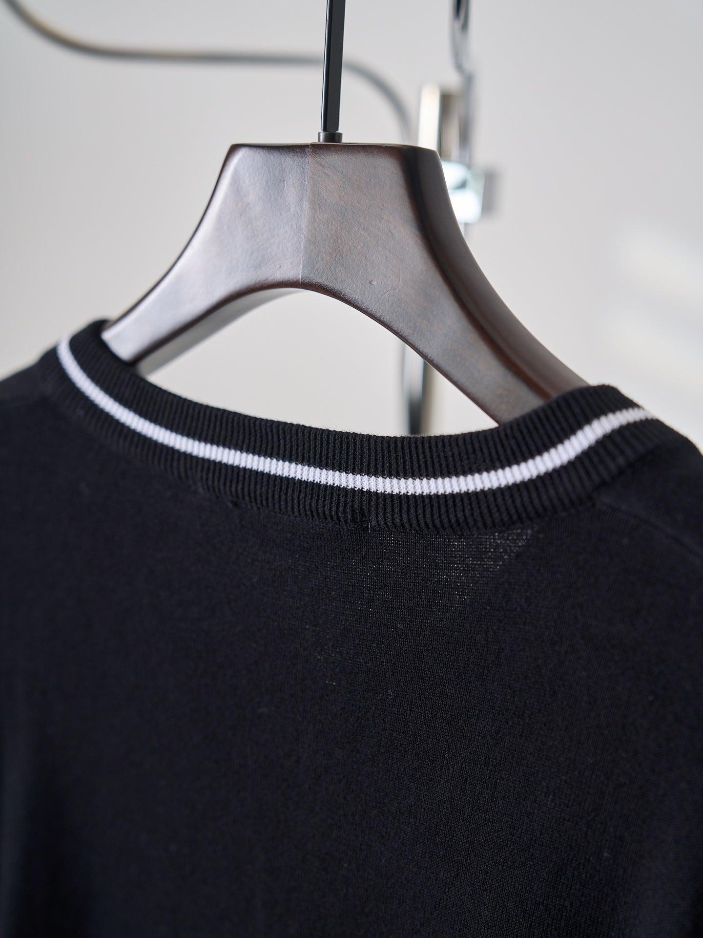 LV Embroidered Knit V-neck Sweater