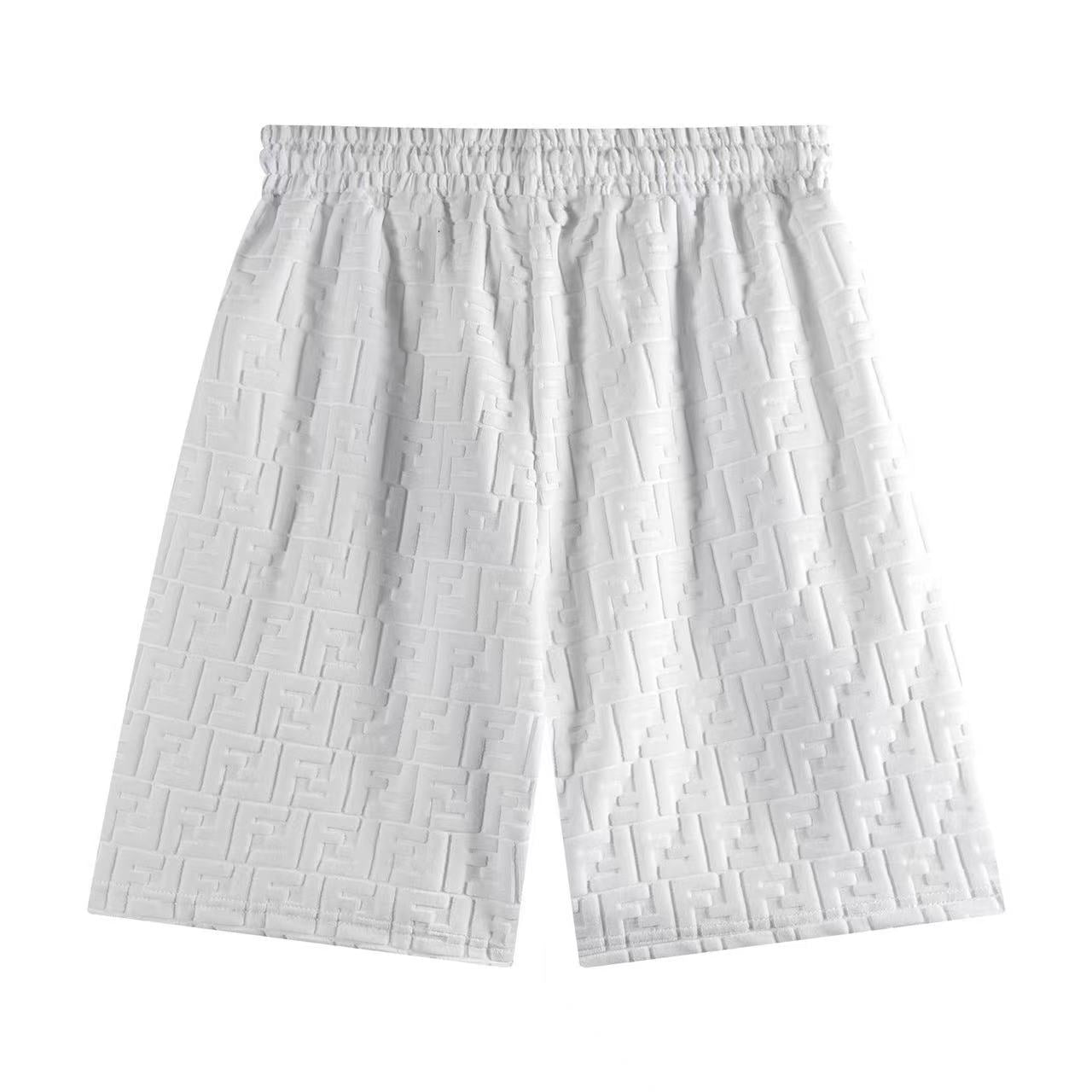 Fendi Mongram Jacquard Velvet Shorts