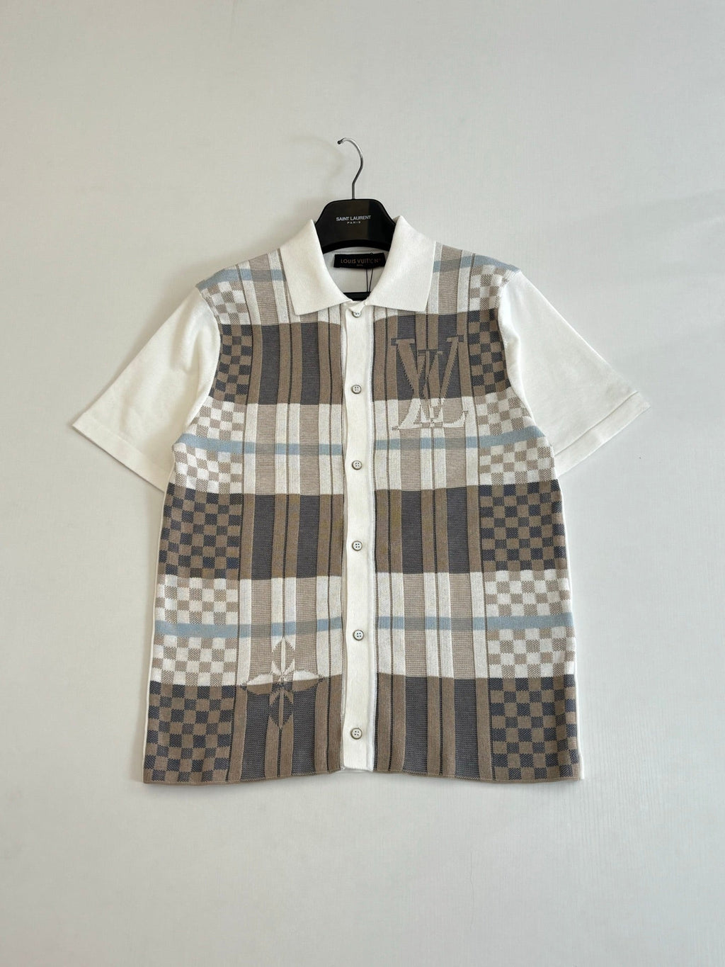 LV Graphic Jacquard Short-Sleeved Shirt