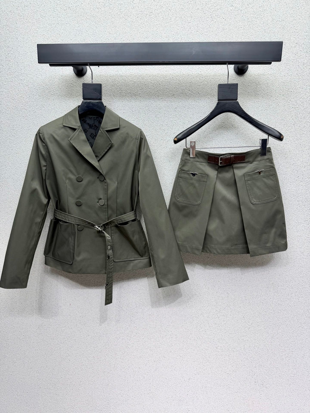 LV Military Green Mid Skirt - Women's