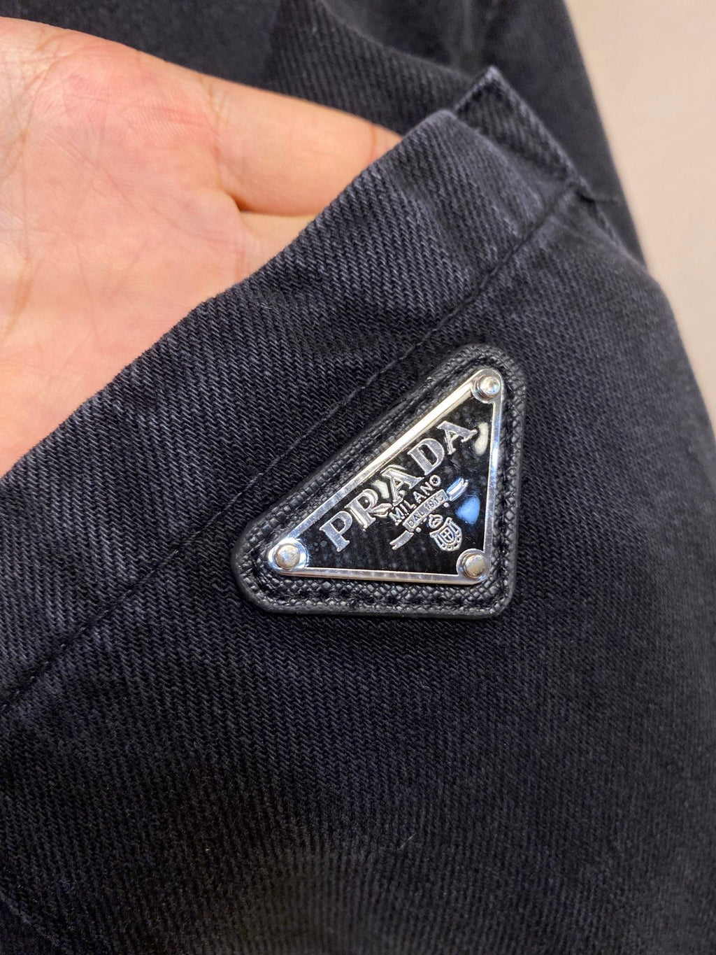 Prada Denim Shirt Sleeve Shirt