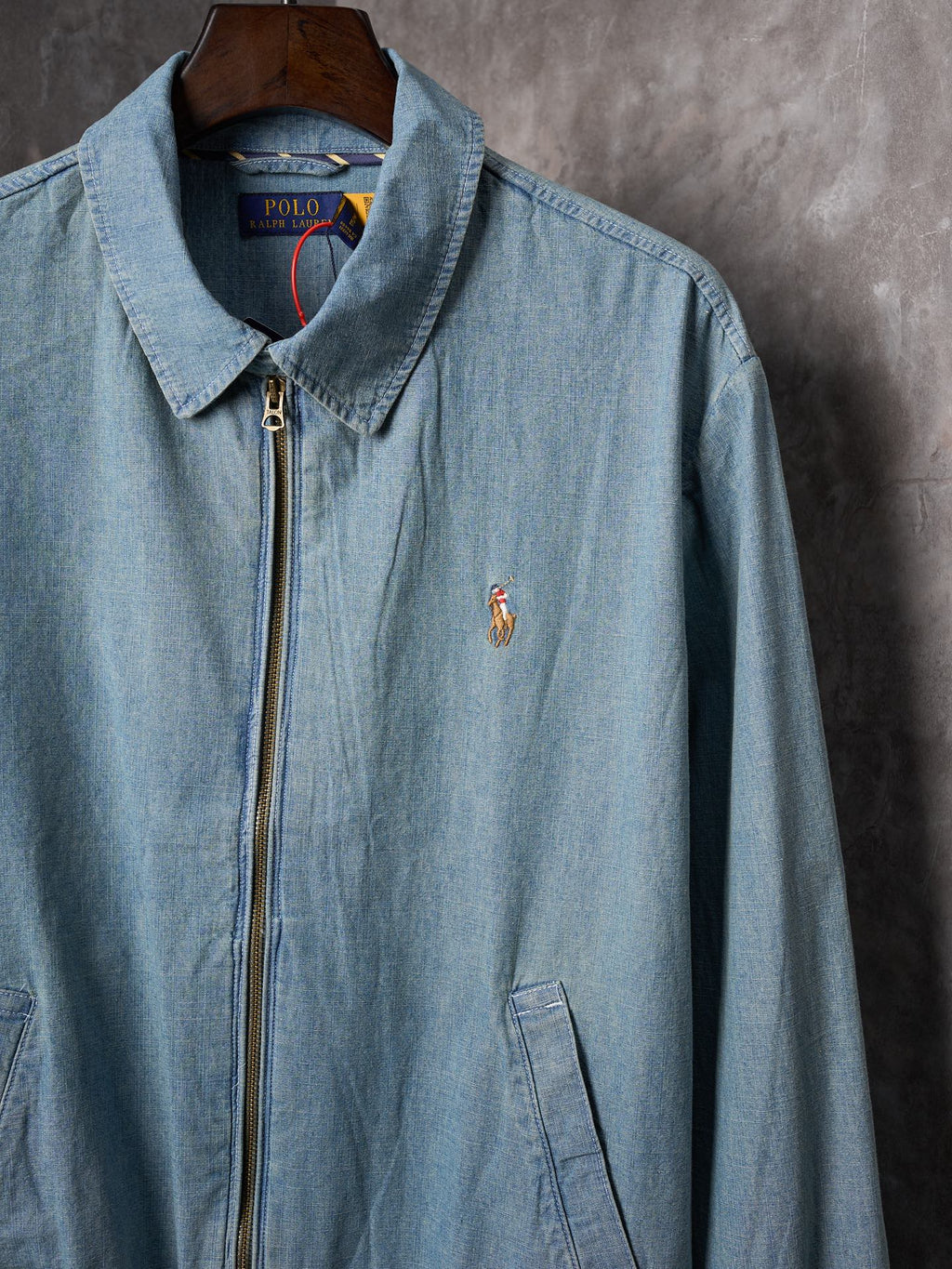 Ralph Lauren Embroidered Denim Collar Jacket