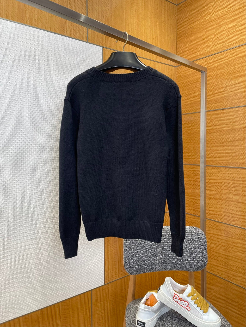 Fendi Puppy Embroidered Knit Sweater