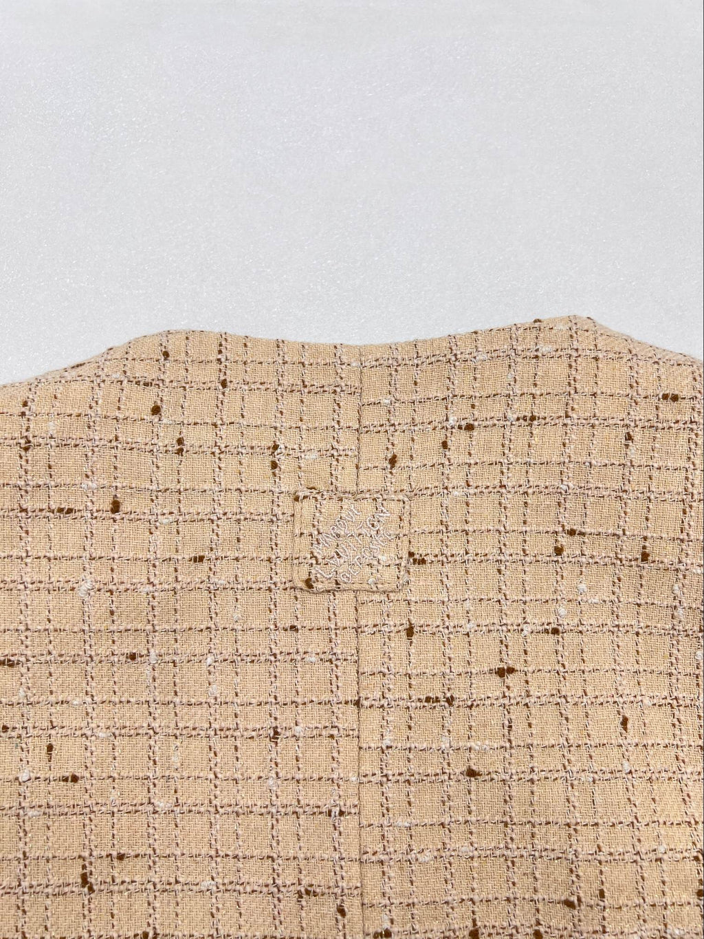 LV Gold Threaded Leather Label Jacket