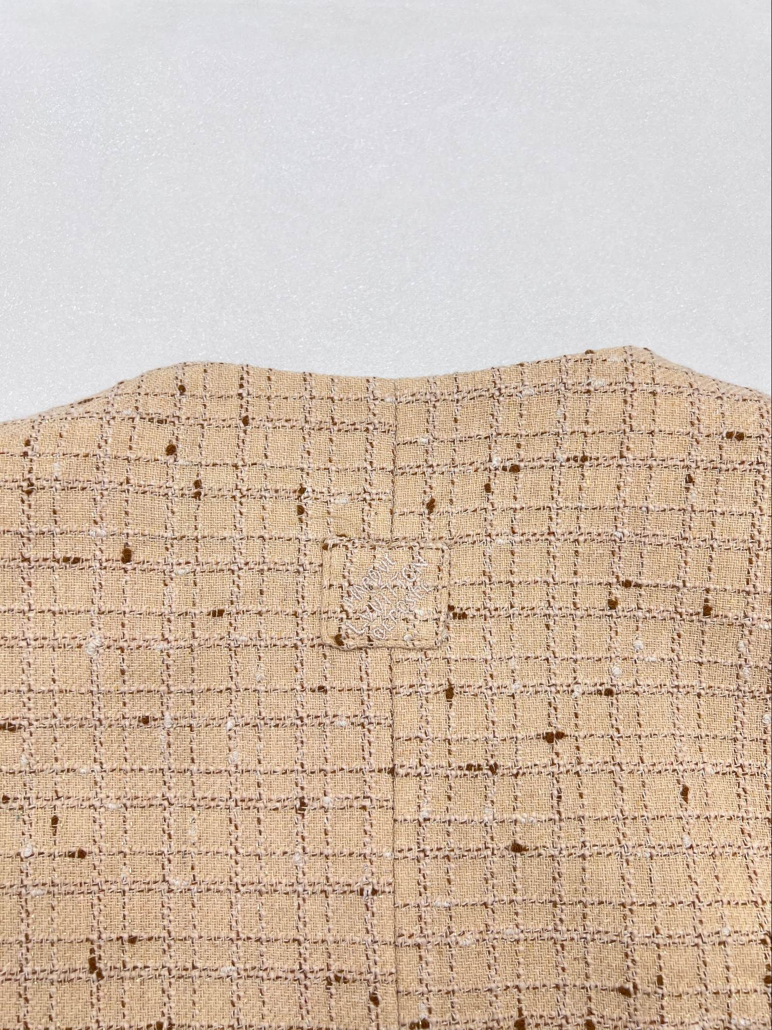 LV Gold Threaded Leather Label Jacket