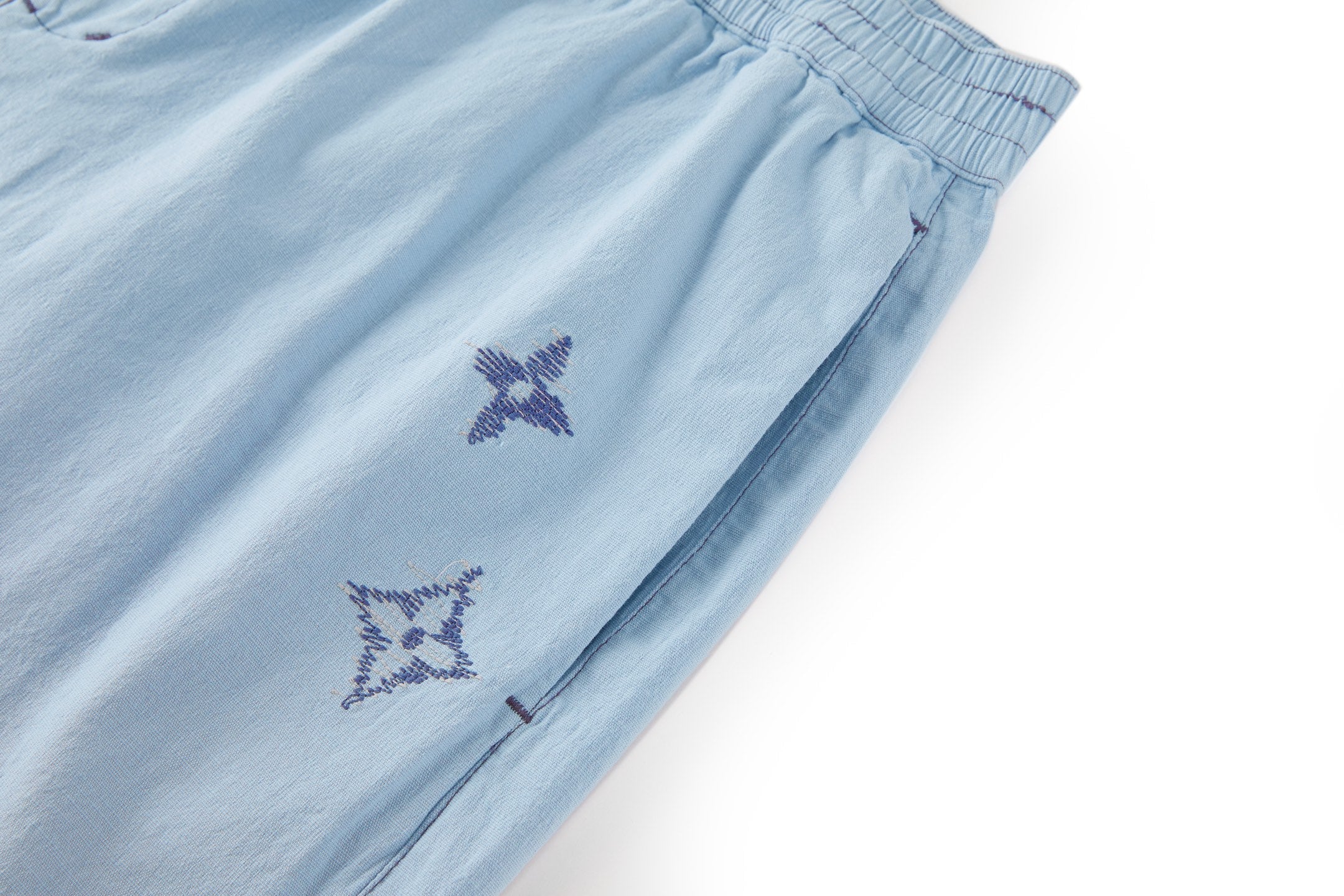 LV Cotton Embroidered Shorts