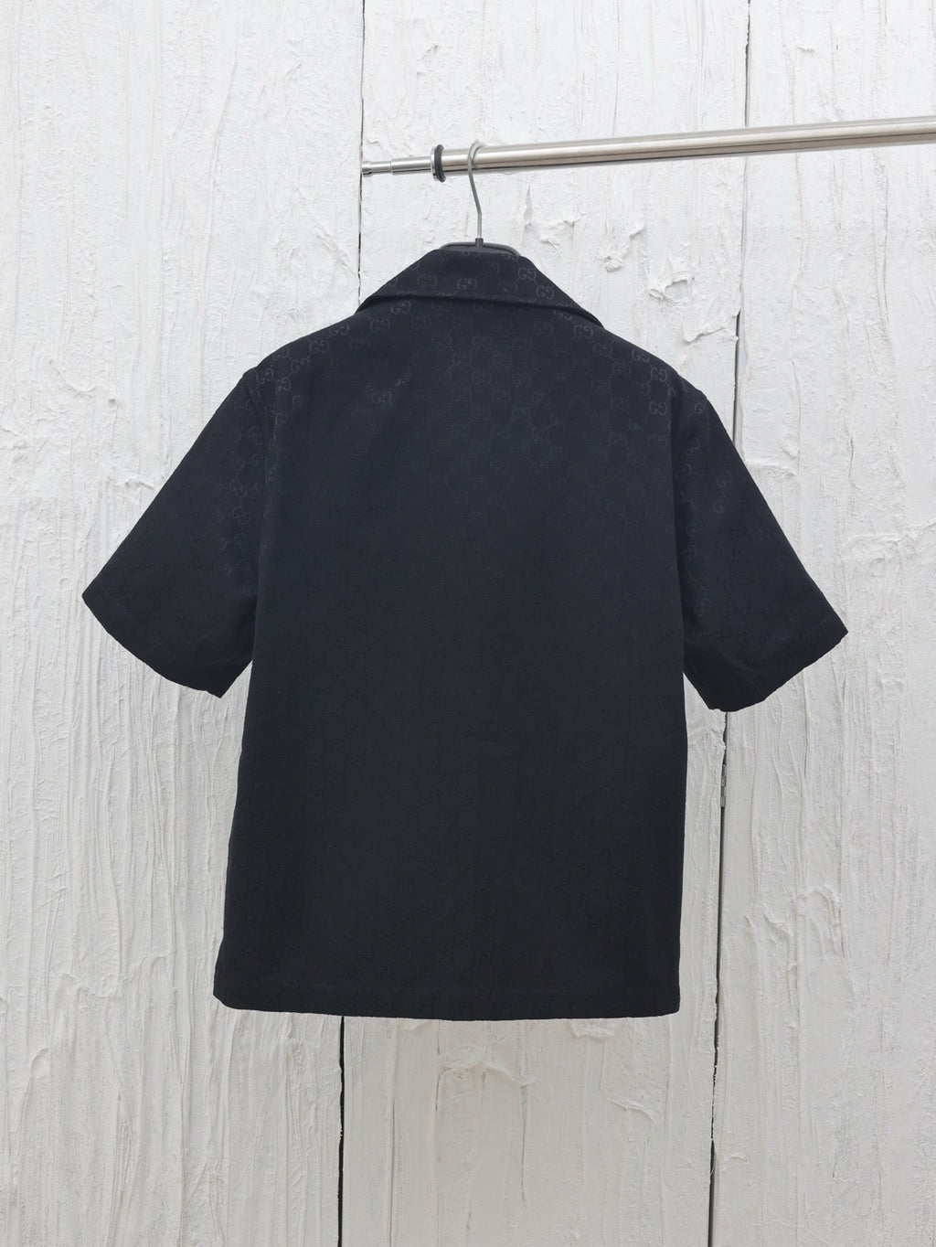 GG Autumn New Double G Jacquard Short-Sleeve Shirt