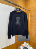Fendi Puppy Embroidered Knit Sweater