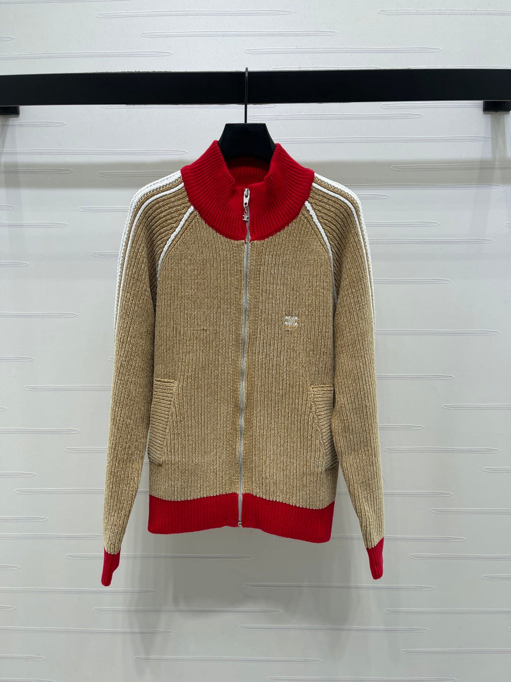 Celine Collar Up Knitted Cardigan
