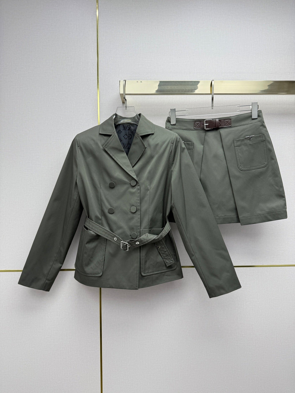 Women's LV Jacket and Pants / Skirt Set