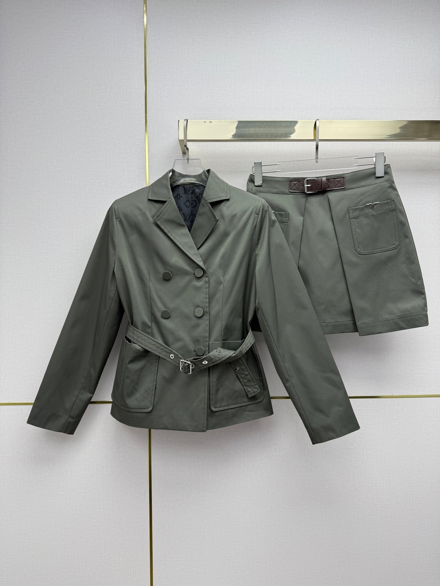 Women's LV Jacket and Pants / Skirt Set