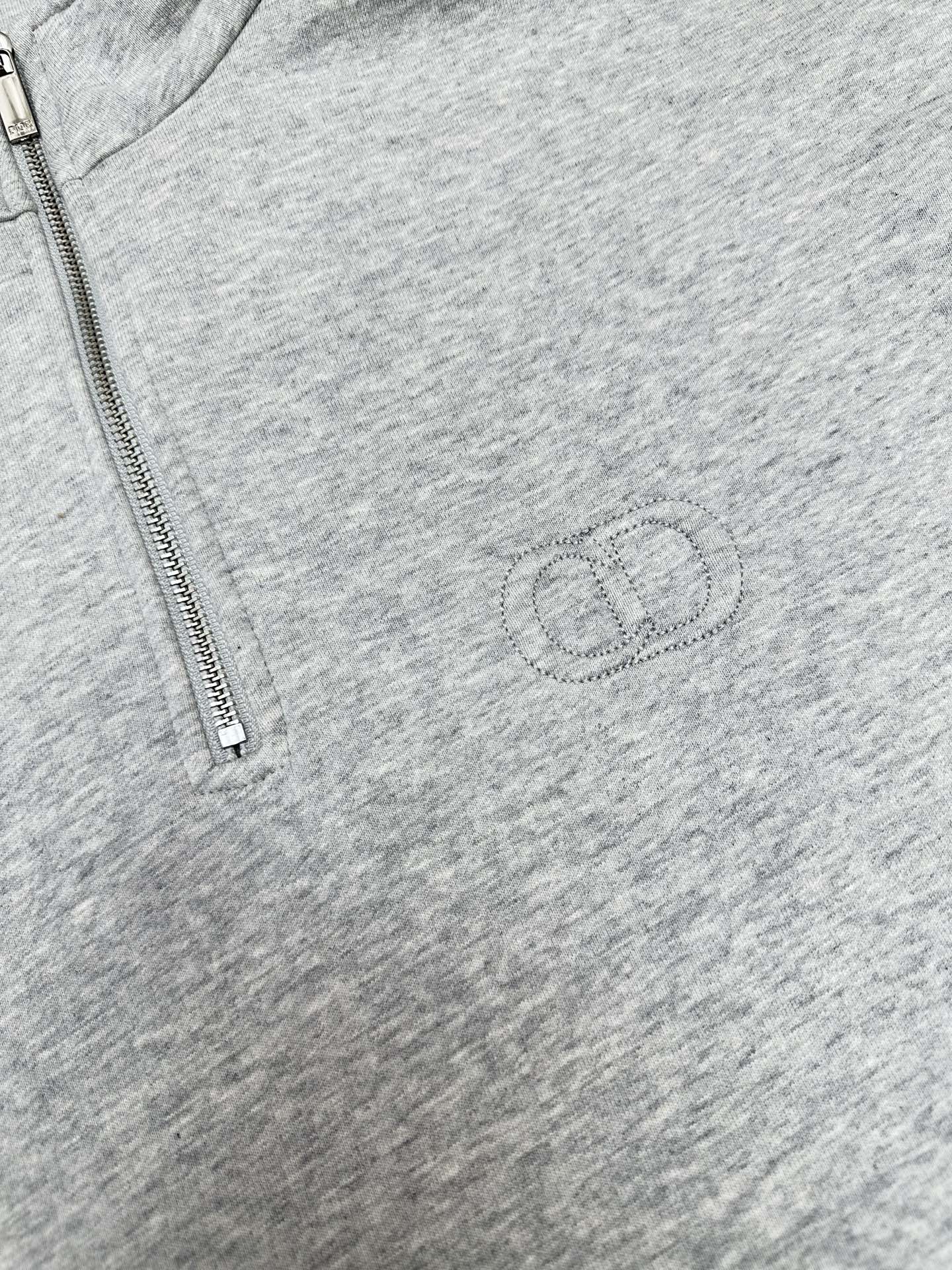 Dior Half-zip Embroidered Sweater