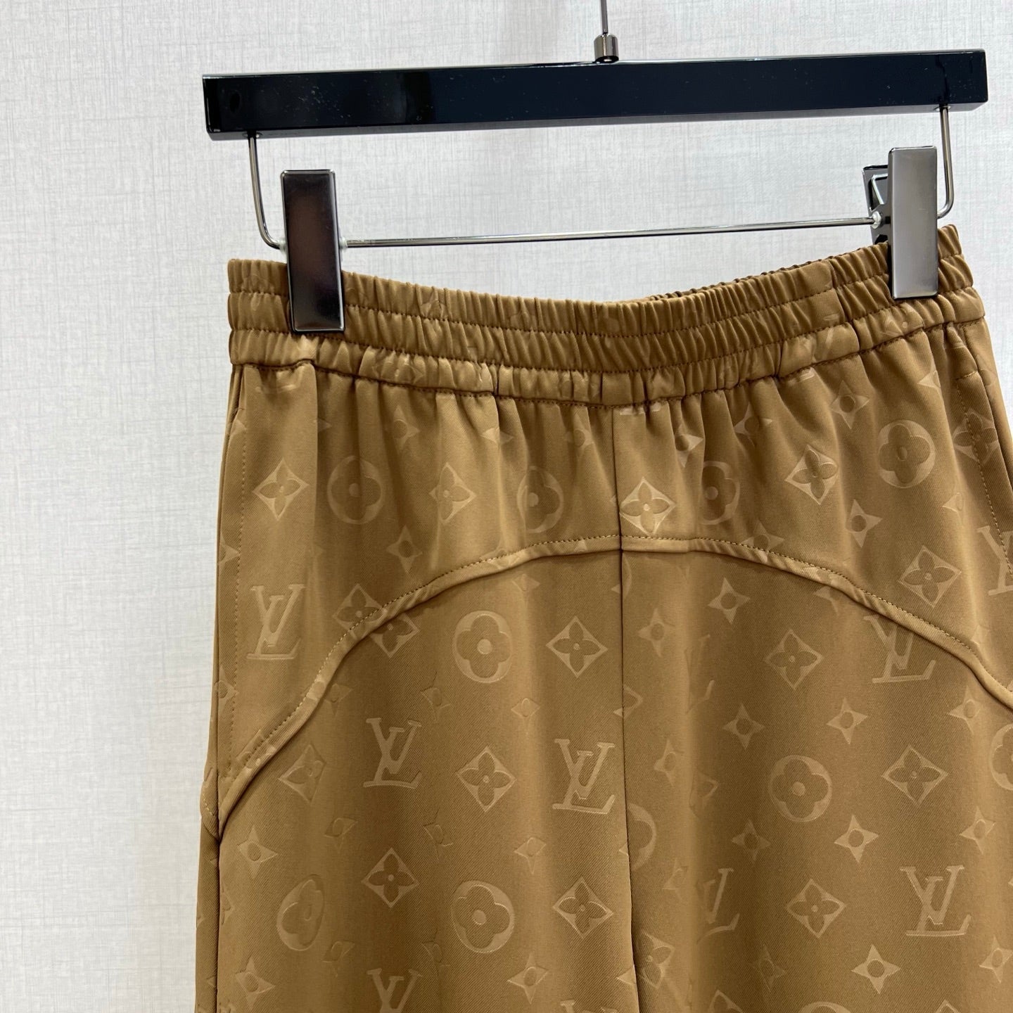 LV Embossed Straight-Leg Trousers