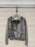 Loro Piana Mink-Trimmed Jacket