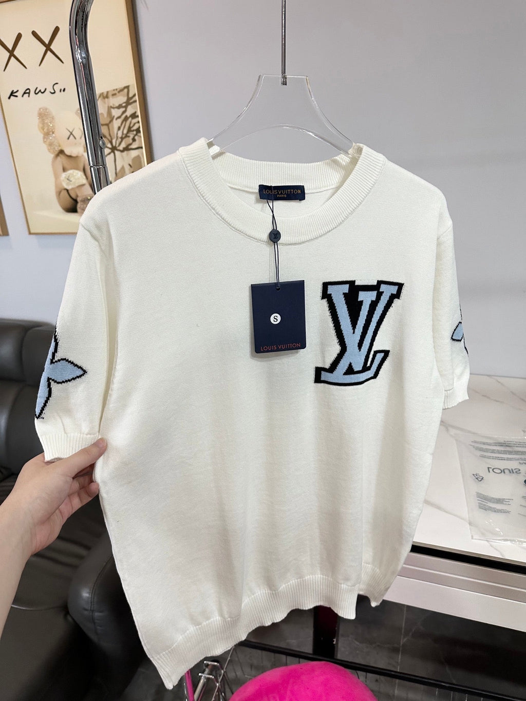 LV Crew Neck knit Shirt
