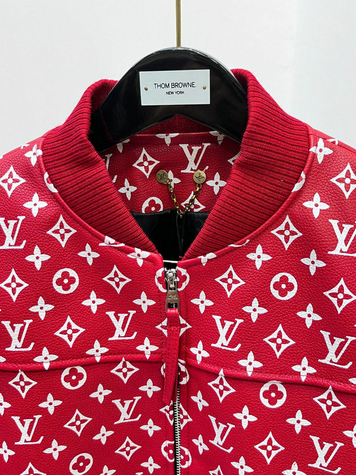 LV × Supreme Leather Jacket