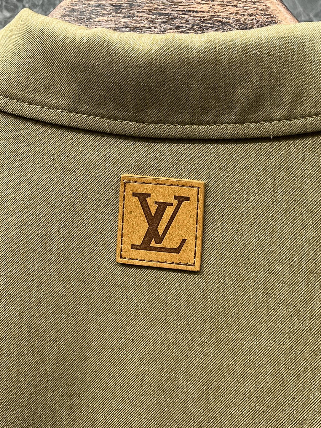 LV Mulberry Silk Acetate Embossed Jacket