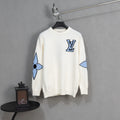 LV Jacquard Wool Knit Sweater