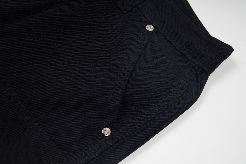 CH Logging Patchwork Leather Washed Jeans