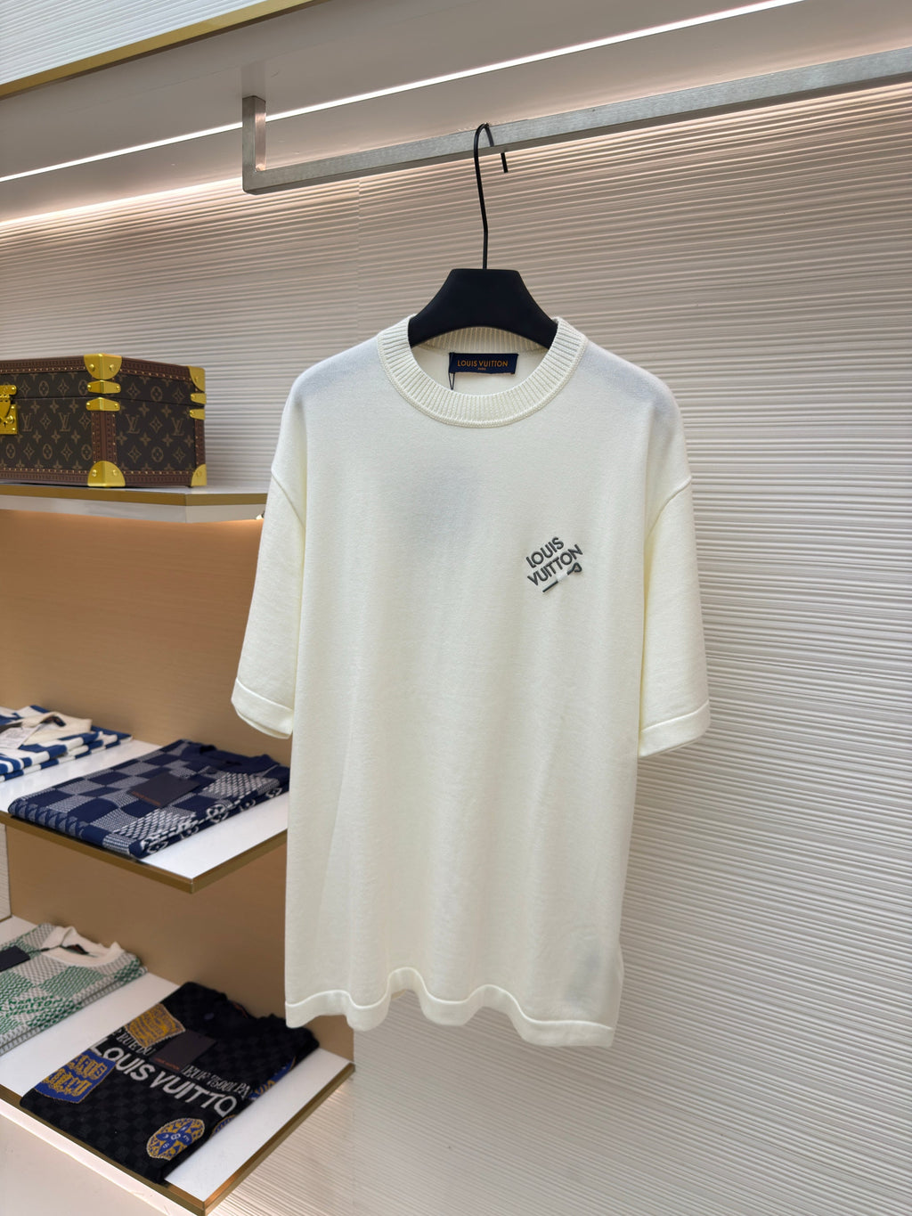 LV Embroidered Letter Pin T-Shirt