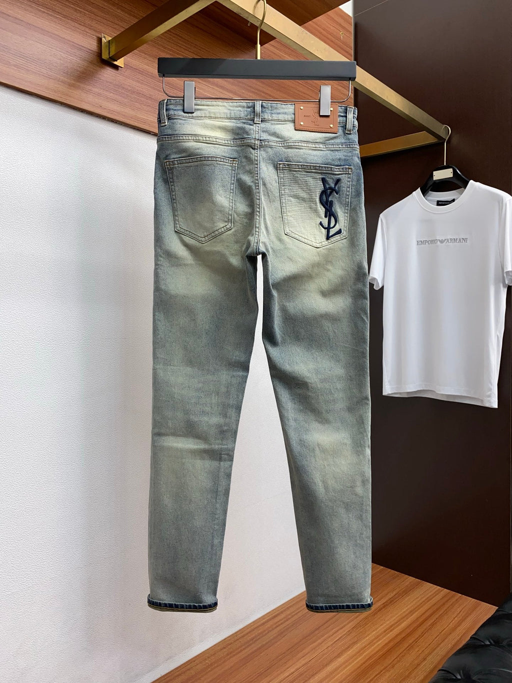 YSL Slim Fit Straight-Leg Jeans
