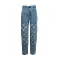 LV Washed Ripped Jeans