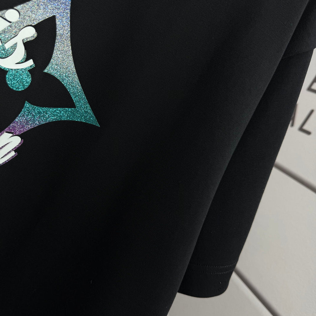 LV letter 3D Plate Silicon T shirt