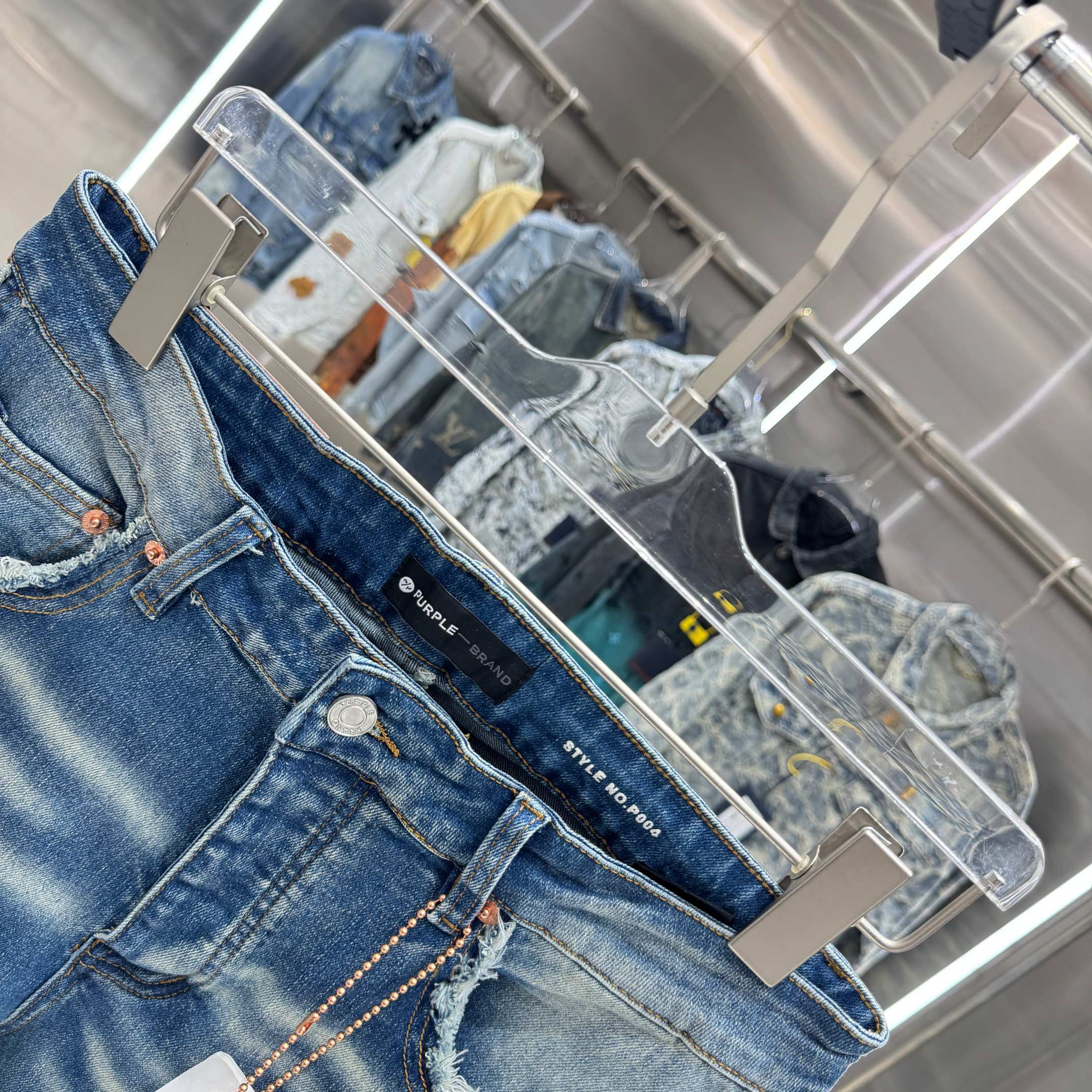 Purple Label Washed Denim Jeans
