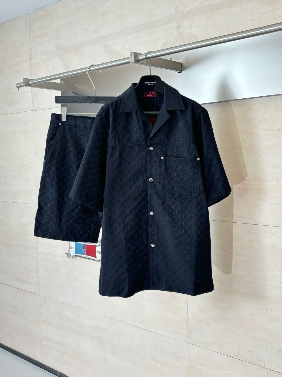GG Double G All-over Jacquard Suit Short-Sleeve Set