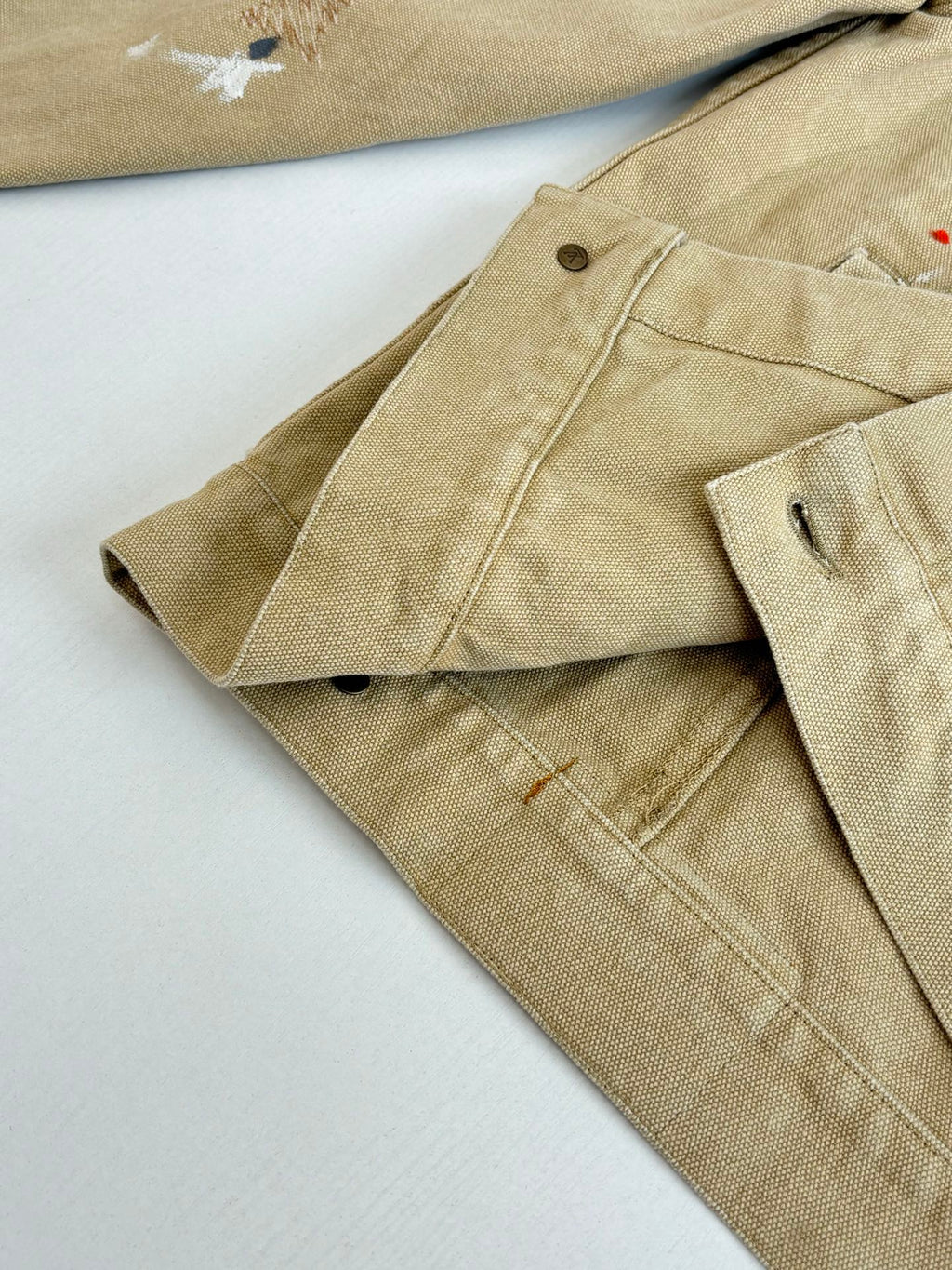 LV Distressed Workwear Denim Jacket