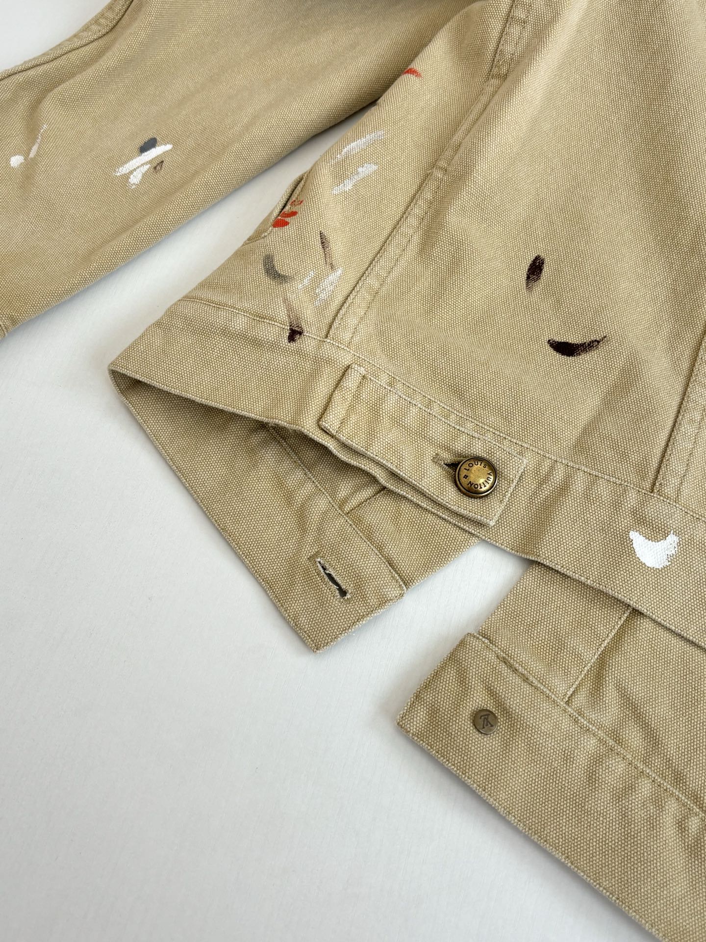 LV Distressed Workwear Denim Jacket