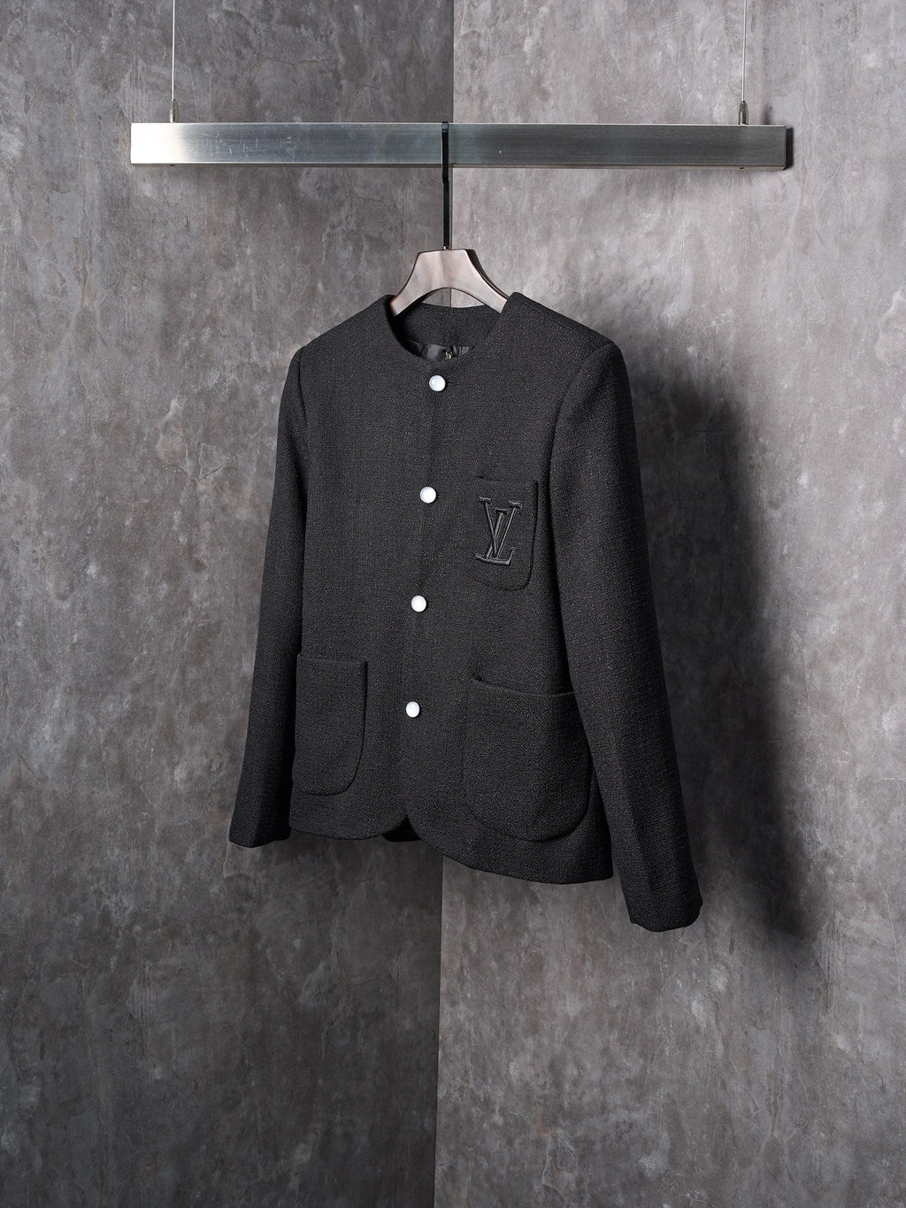LV Pocket Embriodered Single-Breasted Jacket