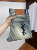 YSL Slim Fit Straight-Leg Jeans