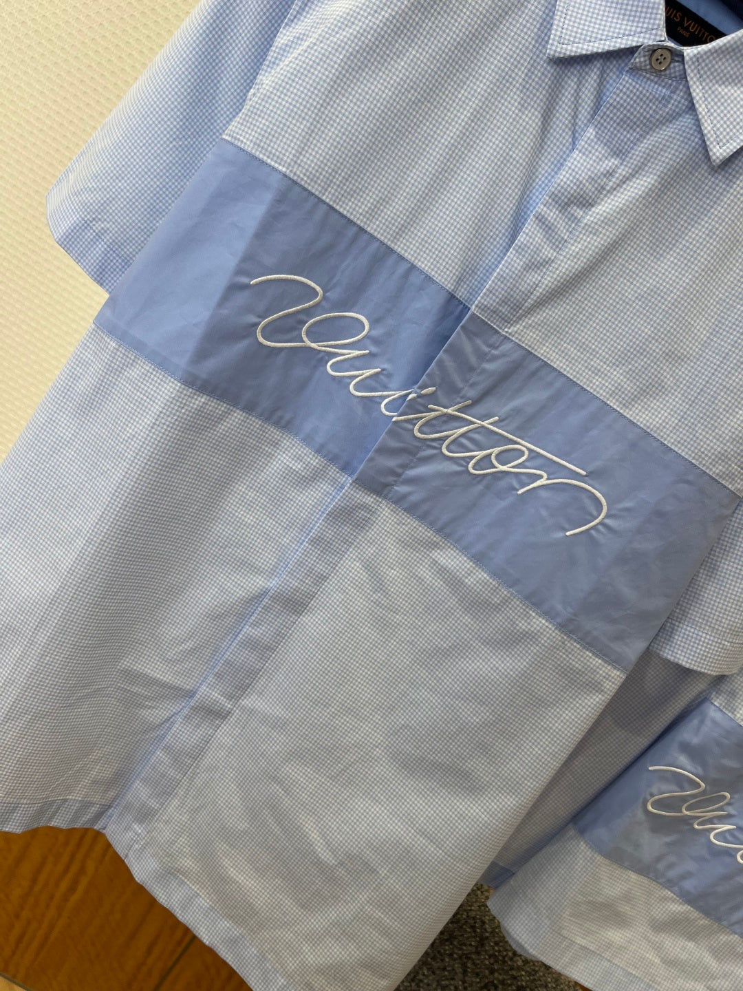 LV Casual Classic Embroidered Shirt & Pants Set