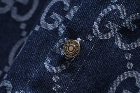 Gucci All-over GG Denim Shirt/Jacket