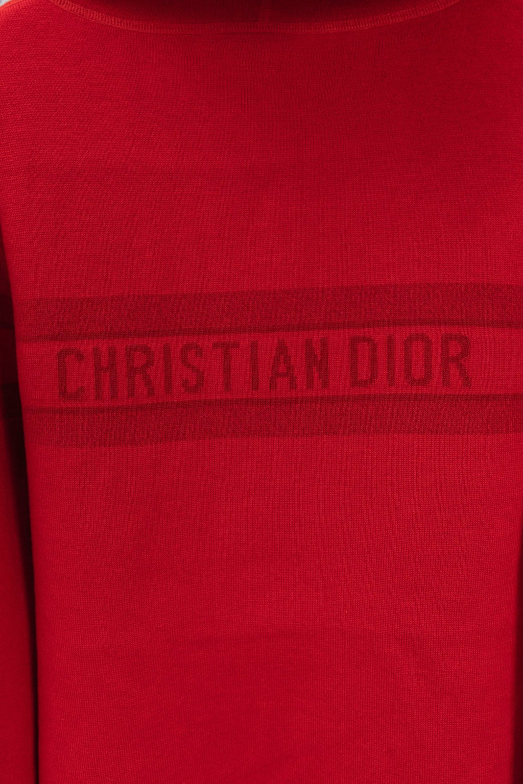 Red Reversible Christian Dior logo zip up hoodie Unisex