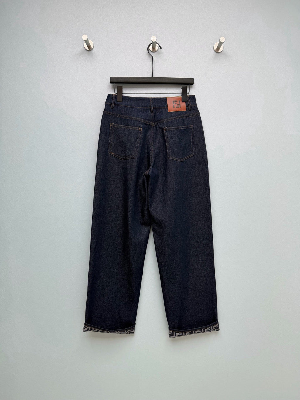 Women Fendi High Waisted Straight-Leg Jeans