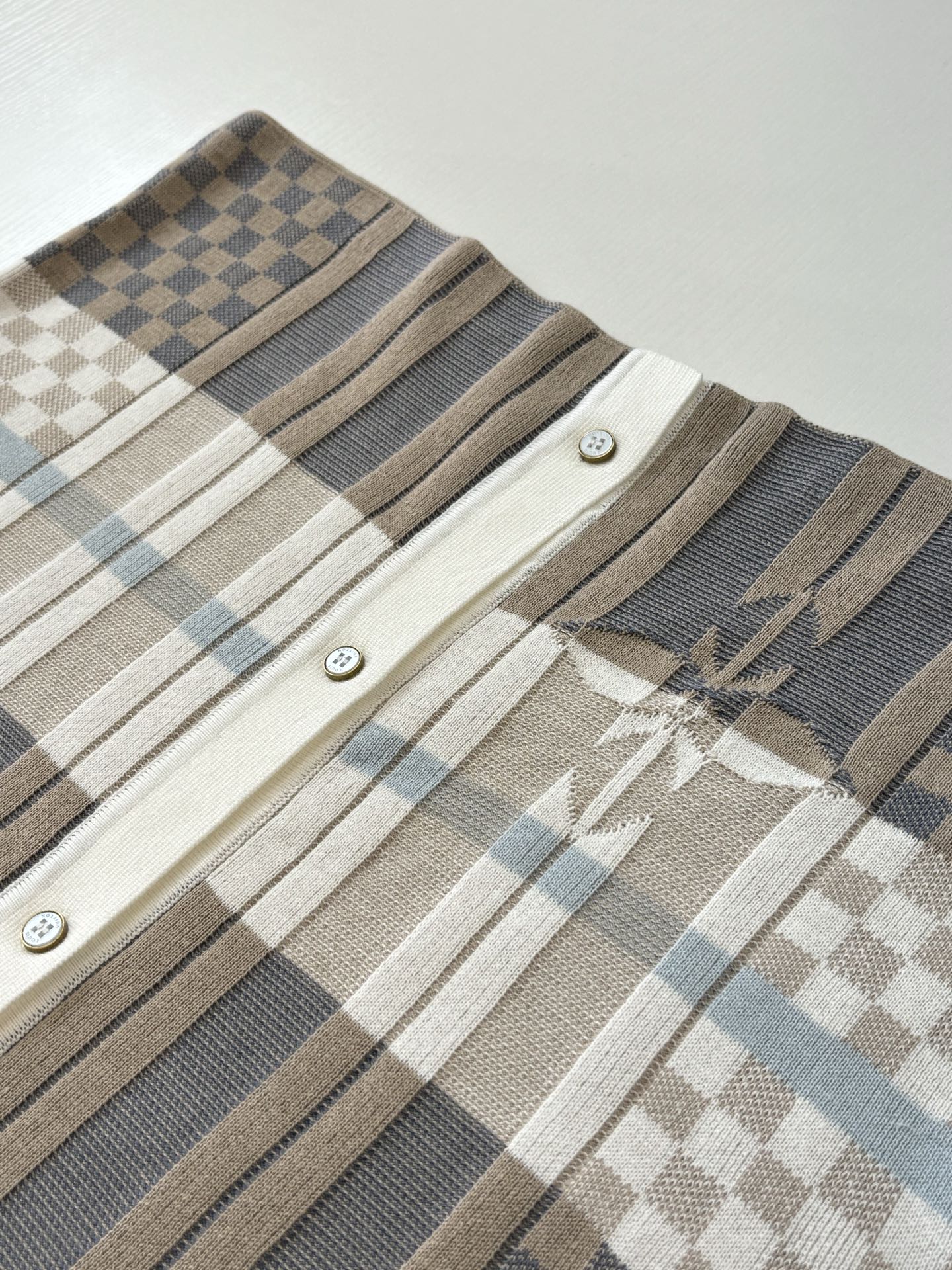 LV Graphic Jacquard Short-Sleeved Shirt