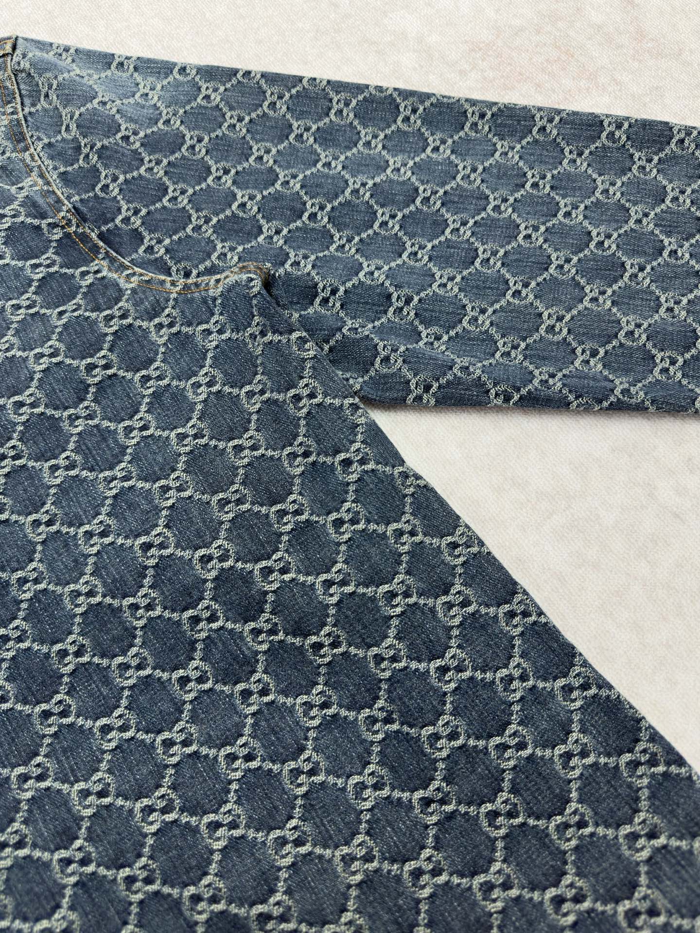 Gucci Denim Jacquard Shirt