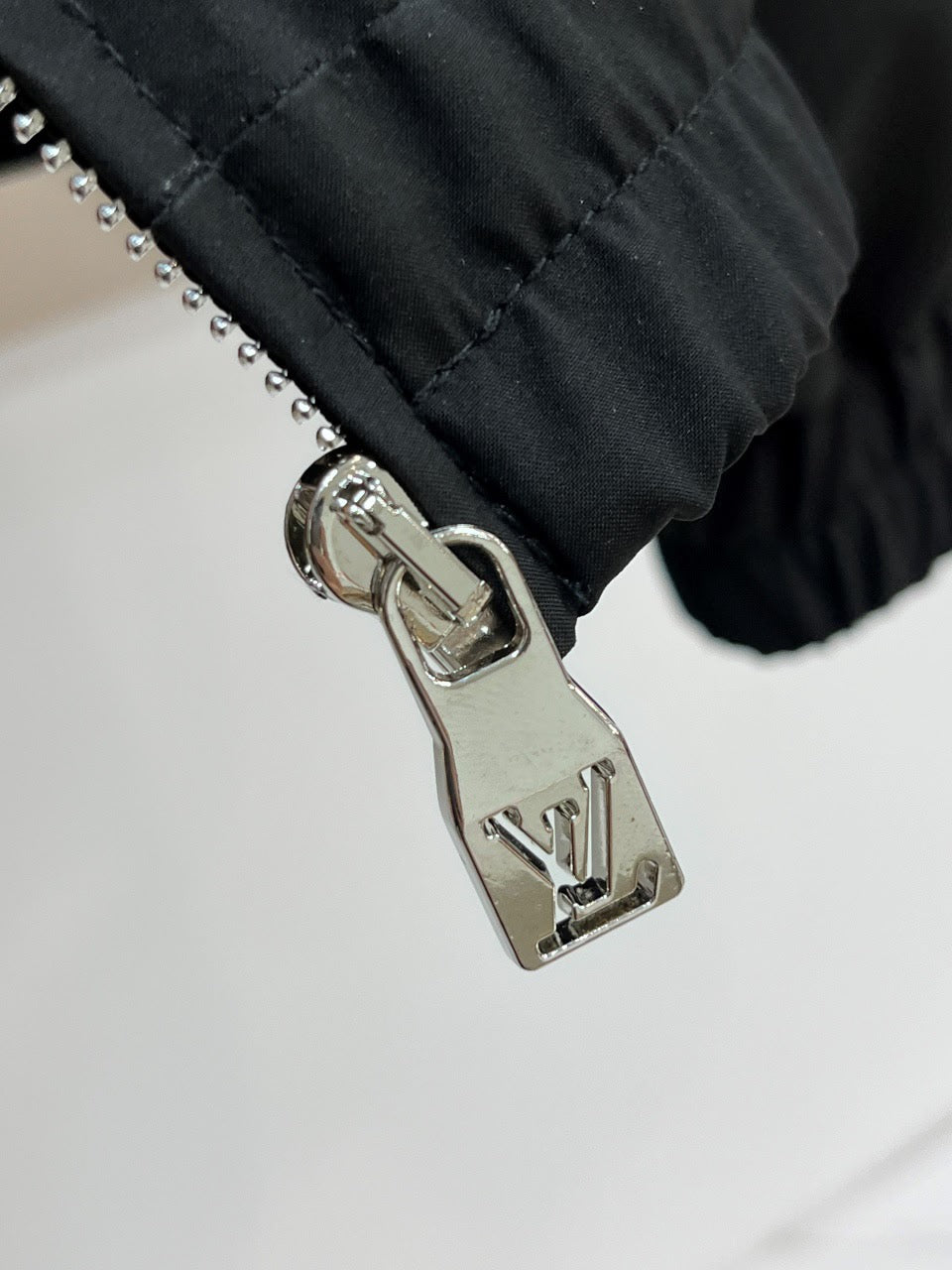 LV Decal Patckwork Leather Jacket