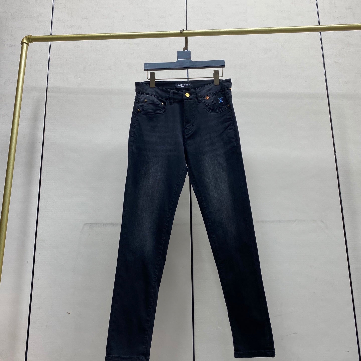 LV Slim Fit Straight Leg Jeans