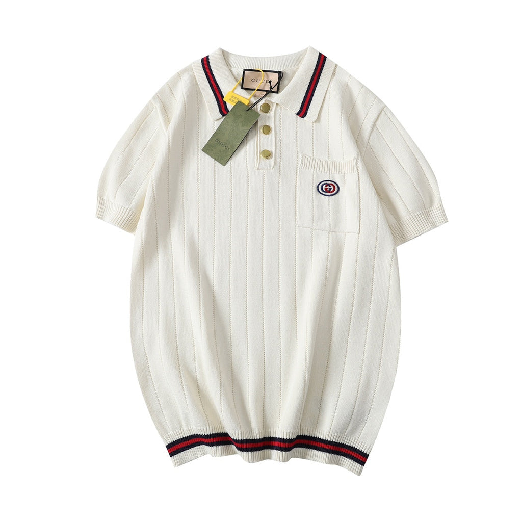 Gucci Strip Lolita shirt w/embroidery
