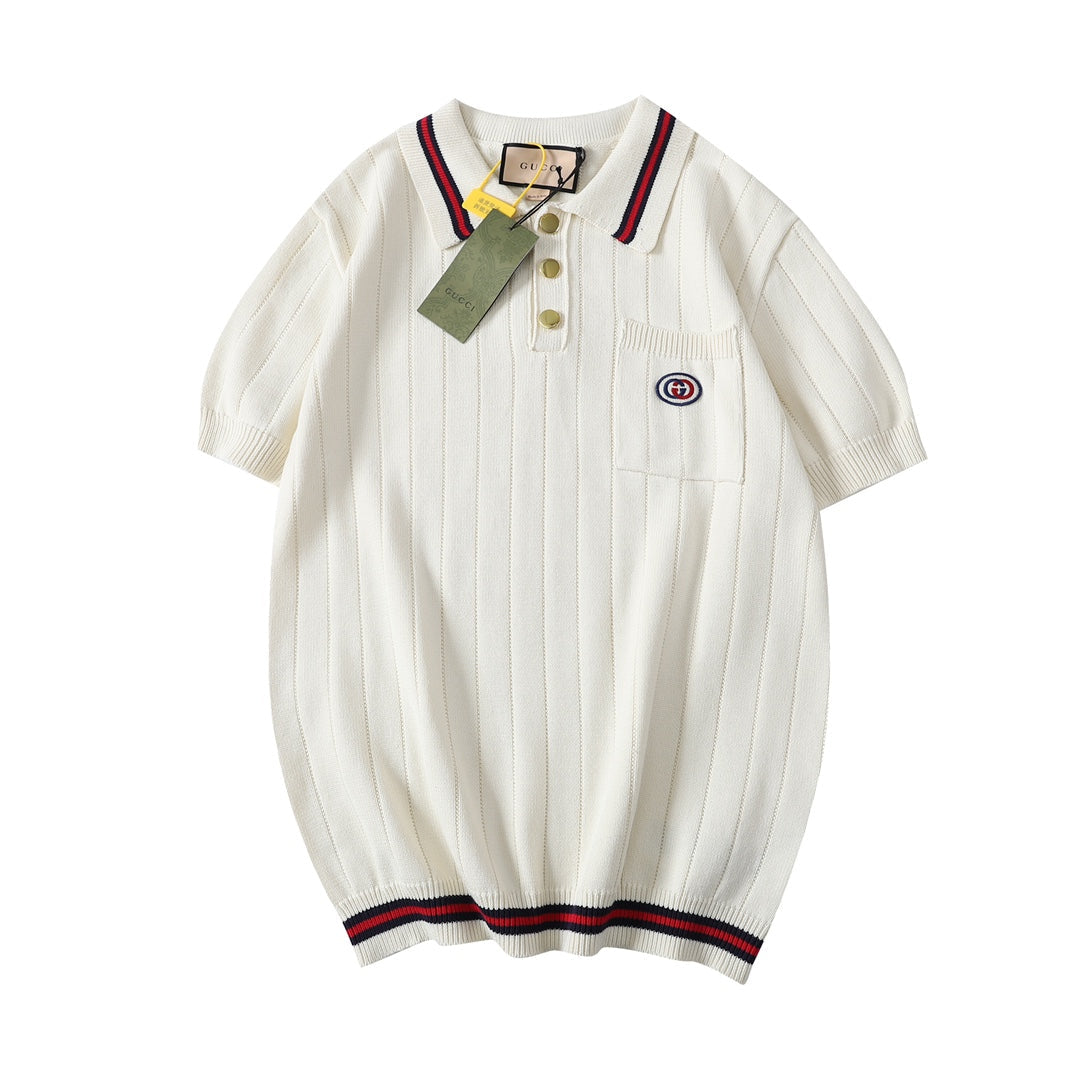 Gucci Strip Lolita shirt w/embroidery
